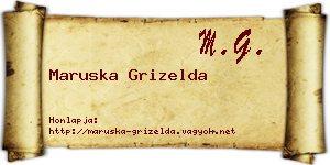 Maruska Grizelda névjegykártya